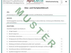 Arbeitsanweisung Glas- und Hartplastikbruch Deutsch/Fremdsprachen